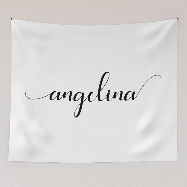Item preview, Angelina - Custom name on delicate black cursive font designed and sold by To the Lua.