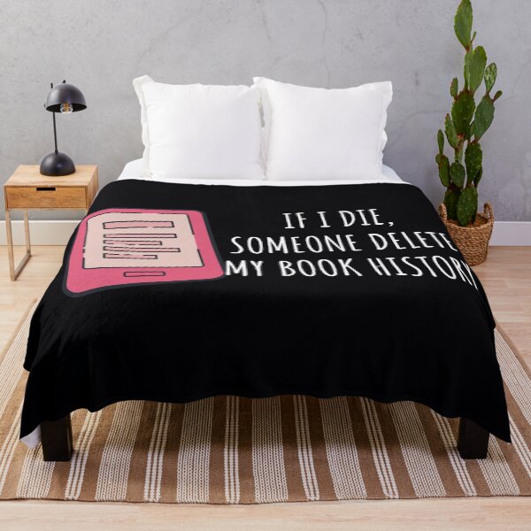 Item preview, If I Die Someone Delete My Book History Bookish Aesthetic Book Kindle designed and sold by BookishSerena.
