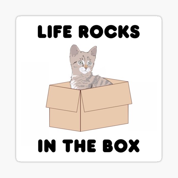 Artikel-Vorschau von Das Leben rockt in der Box Katze, designt und verkauft von Allison  Moen.