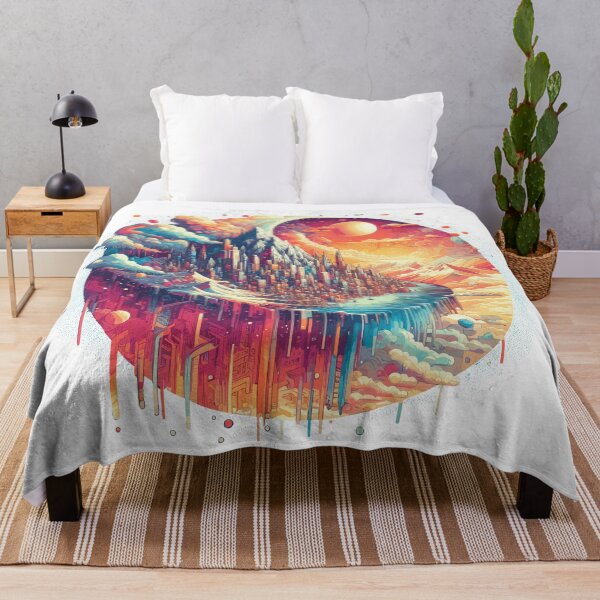 Item preview, Colorful Dreamy City in Mountain Melting Yin Yang designed and sold by ShepuShuki.