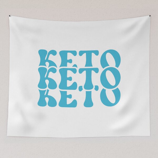 Item preview, Retro Keto Diet Typography - Fun Blue Keto Design designed and sold by Simplystik.