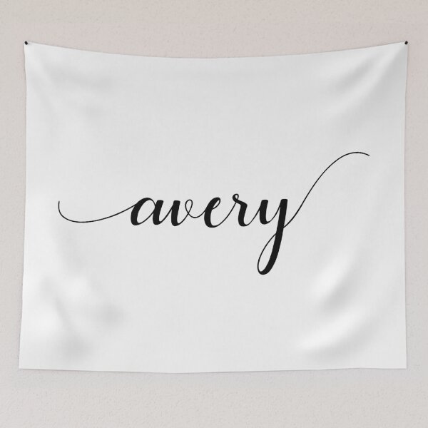 Item preview, Avery - Custom name on delicate black cursive font designed and sold by To the Lua.
