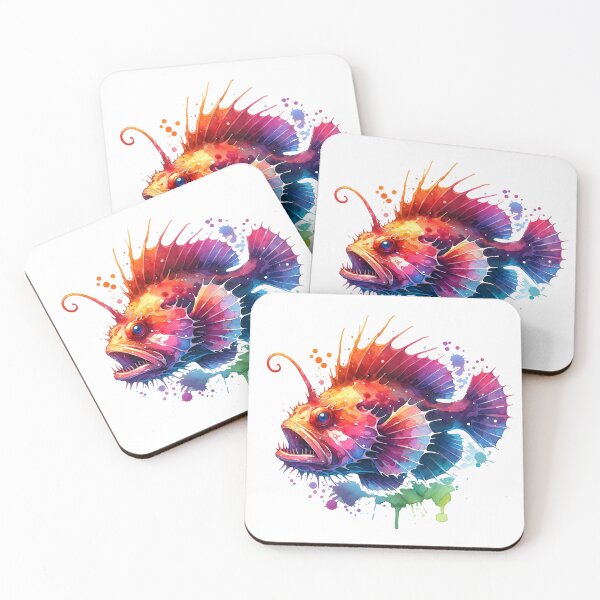 Item preview, Watercolor Anglerfish designed and sold by ChaosReigns91.