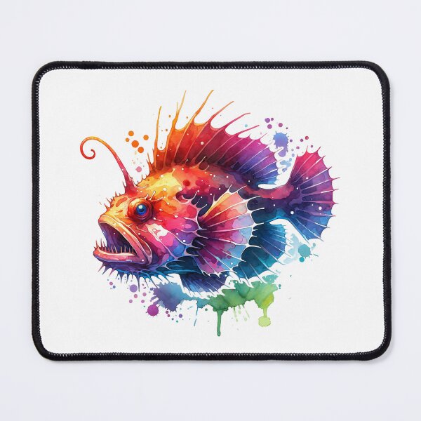 Item preview, Watercolor Anglerfish designed and sold by ChaosReigns91.