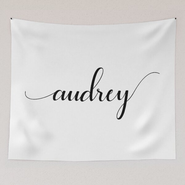 Item preview, Audrey - Custom name on delicate black cursive font designed and sold by To the Lua.