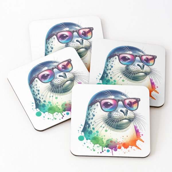 Item preview, Watercolor Harbor Seal Portrait designed and sold by ChaosReigns91.