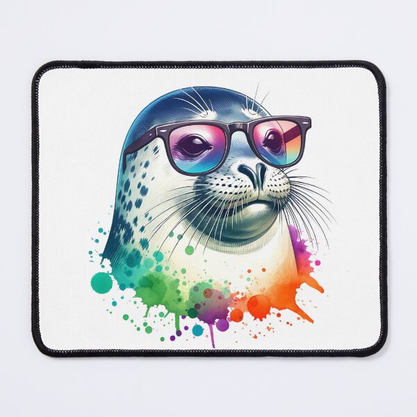 Item preview, Watercolor Harbor Seal Portrait designed and sold by ChaosReigns91.