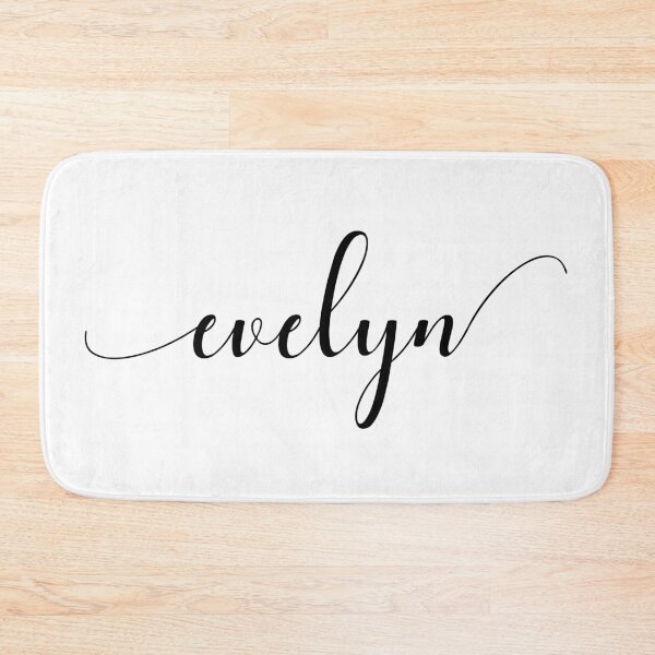 Item preview, Evelyn - Custom name on delicate black cursive font designed and sold by To the Lua.