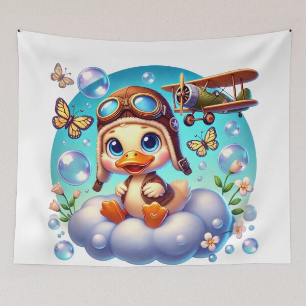 Item preview, Aviator Duck Adventure designed and sold by Sillytoe.