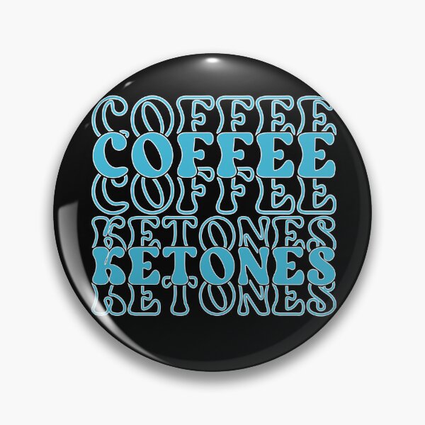 Item preview, Fun Retro Keto Coffee and Ketones Typography designed and sold by Simplystik.