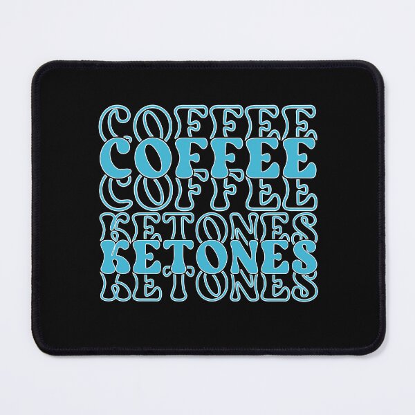 Item preview, Fun Retro Keto Coffee and Ketones Typography designed and sold by Simplystik.