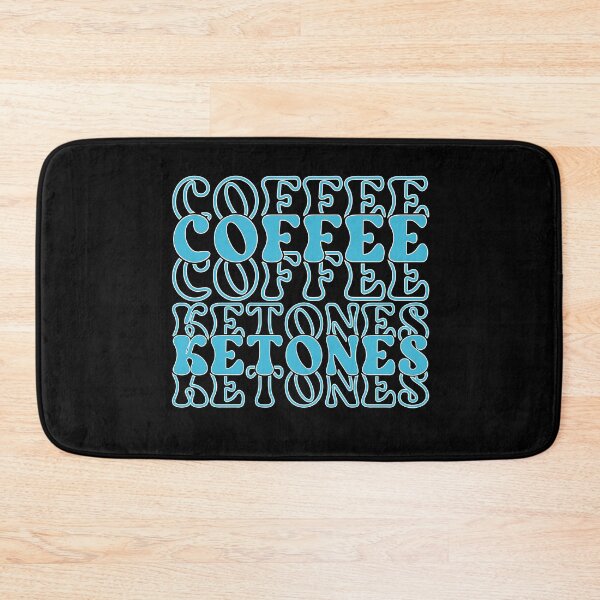 Item preview, Fun Retro Keto Coffee and Ketones Typography designed and sold by Simplystik.