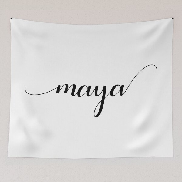 Item preview, Maya - Custom name on delicate black cursive font designed and sold by To the Lua.