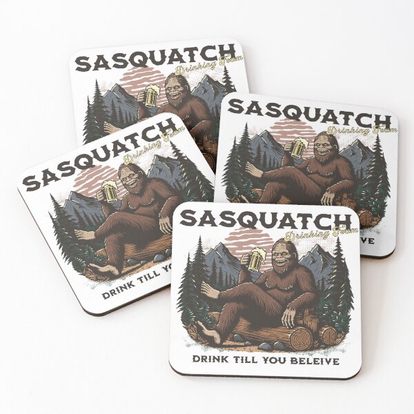 Item preview, Sneaky Sasquatch Drinking Team Logo designed and sold by FreshMintBoutiq.
