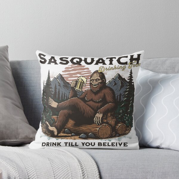 Item preview, Sneaky Sasquatch Drinking Team Logo designed and sold by FreshMintBoutiq.