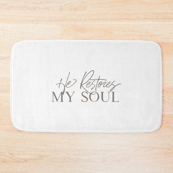 Item preview, He Restores My Soul | Psalm 23:3 | Christian Gifts designed and sold by Meredibbs.