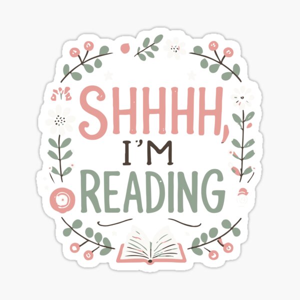 Item preview, Shh I'm Reading designed and sold by thegirlyshoppe.
