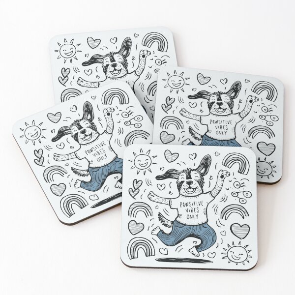 Item preview, Pawsitive Vibes-Dog Artwork designed and sold by Collision19.