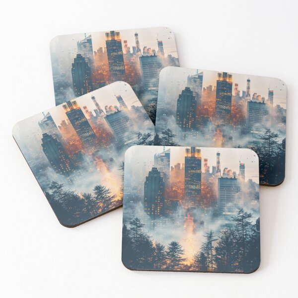 Item preview, Watercolor Cityscape designed and sold by NeoNebulaArt.