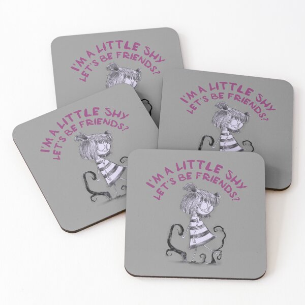 Item preview, I'm A little Shy_Let's Be Friends? designed and sold by NuttySqueaky.