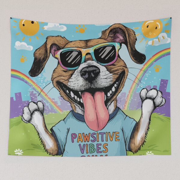 Item preview, Pawsitive Vibes-Dog Artwork designed and sold by Collision19.