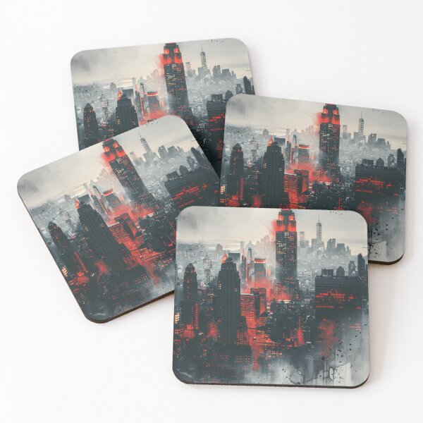 Item preview, Watercolor Cityscape designed and sold by NeoNebulaArt.