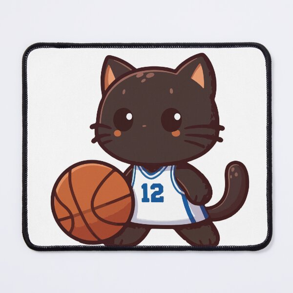 Item preview, Hoops and Paws: Cute Cats Playing Basketball designed and sold by SOMI SOMI.