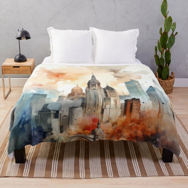 Item preview, Watercolor Cityscape designed and sold by NeoNebulaArt.