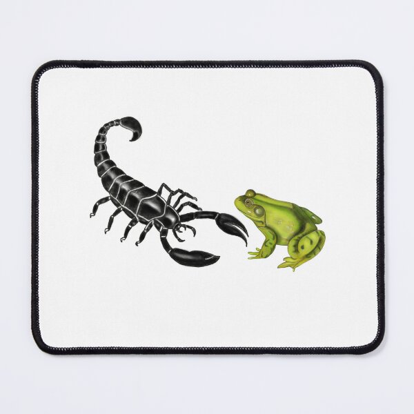 Item preview, The Scorpion And The Frog Drawing designed and sold by ArtAndBliss.