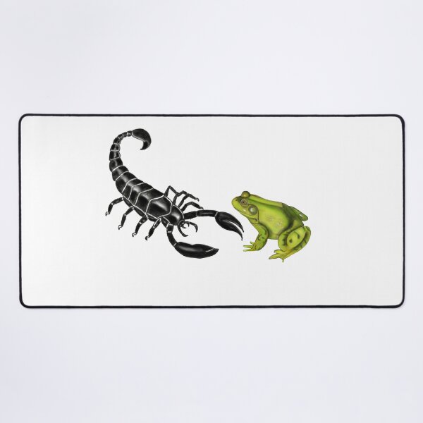 Item preview, The Scorpion And The Frog Drawing designed and sold by ArtAndBliss.