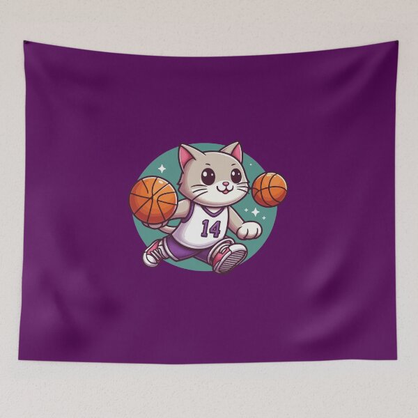 Item preview, Dunking Felines: Cat Basketball Artwork designed and sold by SOMI SOMI.