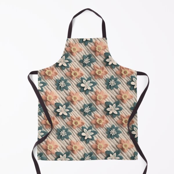 Item preview, Flora Crocheted Flowers Seamless Pattern  A86 designed and sold by ArtsyAbode66.