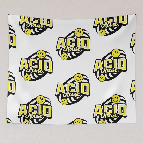 Item preview, ACID HOUSE  - 2 smiley Vortex (yellow/black)  designed and sold by Discothreadz.