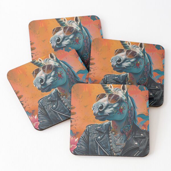 Item preview, Tattooed Unicorn in Bloom designed and sold by Chaotic Cuties.