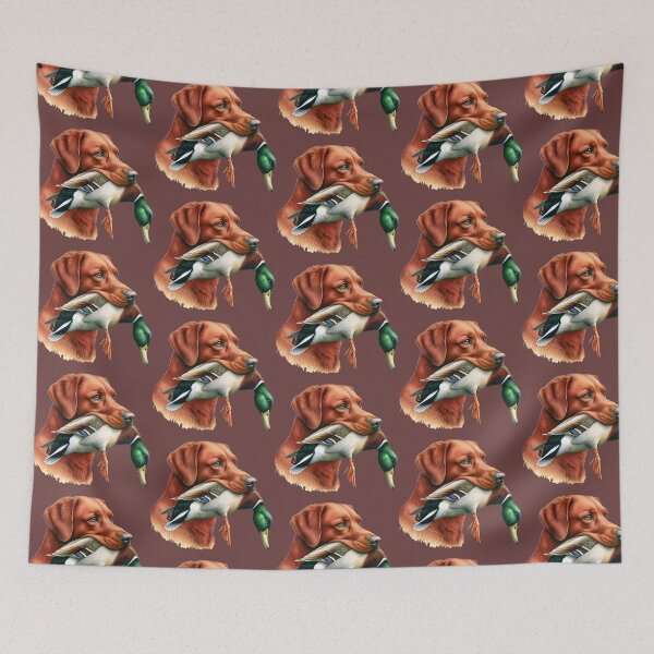Item preview, Fox Red Labrador Retriever with Duck  designed and sold by rmcbuckeye.