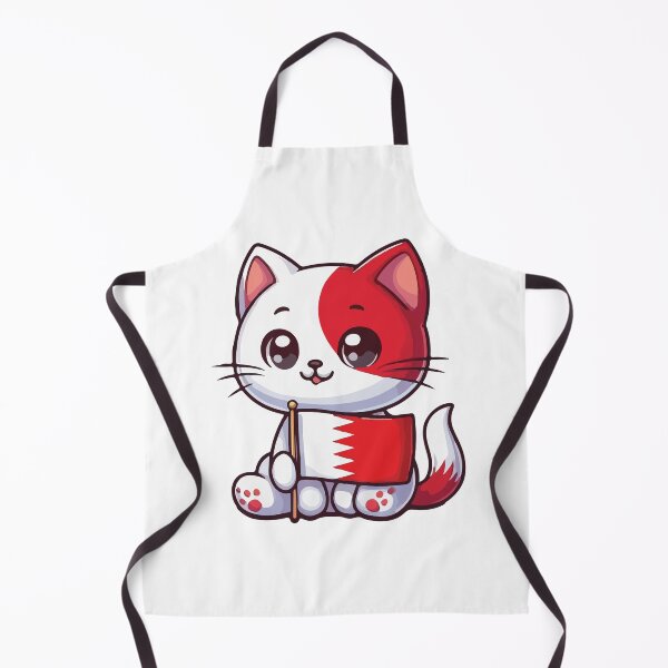 Item preview, Cat holding the Bahrain flag designed and sold by SOMI SOMI.