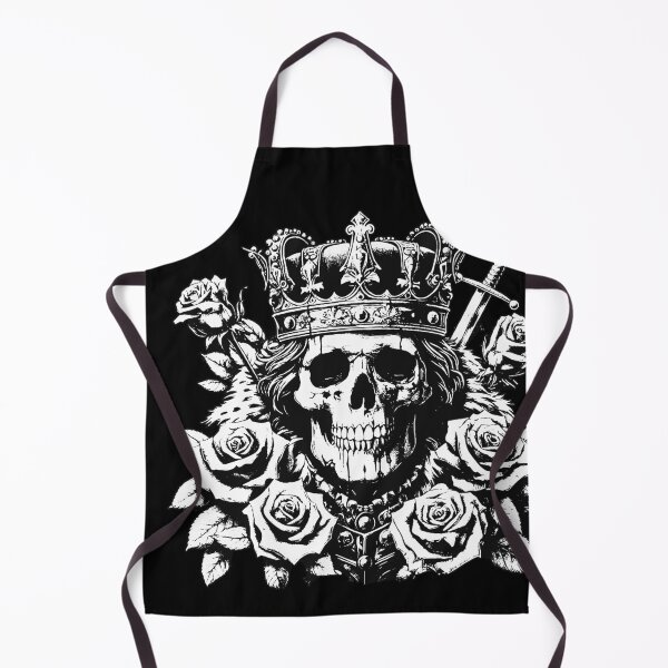 Item preview, Dark Art Skull King Crown Prince with Roses Vintage Grunge Tattoo designed and sold by MORSPECTIVE.