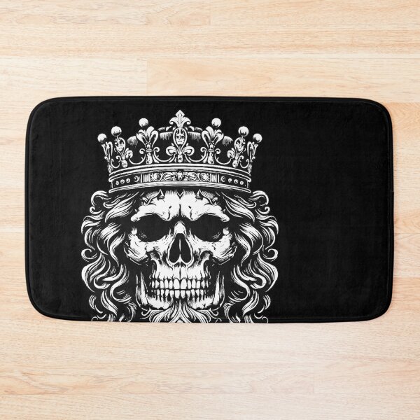 Item preview, Dark Art Skull King Crown Prince with Roses Vintage Grunge Tattoo designed and sold by MORSPECTIVE.