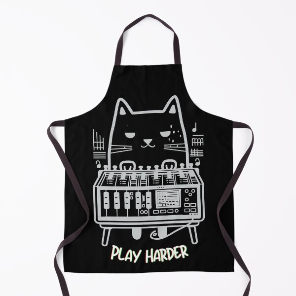 Item preview, Synthesizer Cat Plays Harder  designed and sold by Nordic Ch.
