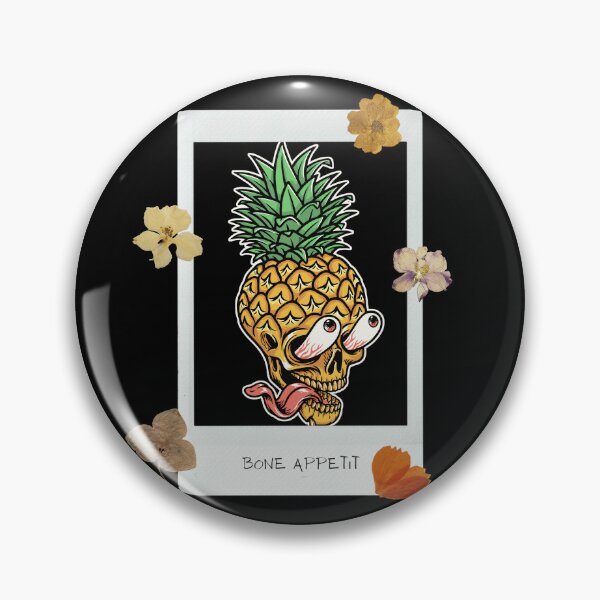 Item preview, Pineapple Skull 'Bone Appetit'  designed and sold by exclusivebucket.