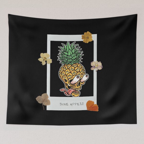 Item preview, Pineapple Skull 'Bone Appetit'  designed and sold by exclusivebucket.