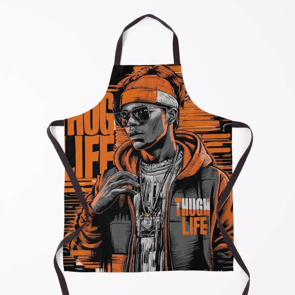 Item preview, Bold Thug Life Design Featuring Black Guy in Orange designed and sold by diegomenjivar92.