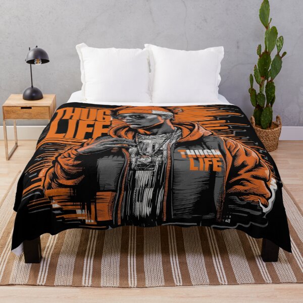 Item preview, Bold Thug Life Design Featuring Black Guy in Orange designed and sold by diegomenjivar92.