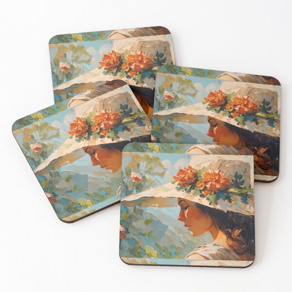 Item preview, Vintage women with floral hat designed and sold by fotofeast.