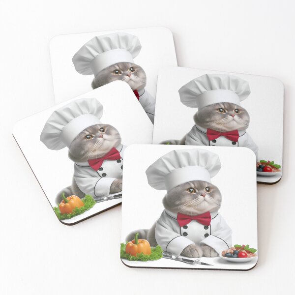 Item preview, Chef Whiskers: The Culinary Cat in a Chef's Uniform designed and sold by daruneenok.