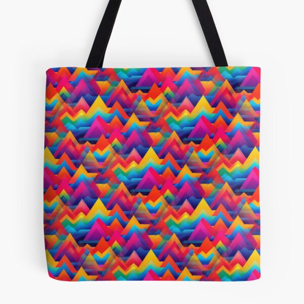 Item preview, Colorful Rainbow Mountain Abstract Psychedelic Zigzag Landscape designed and sold by Zeph1.
