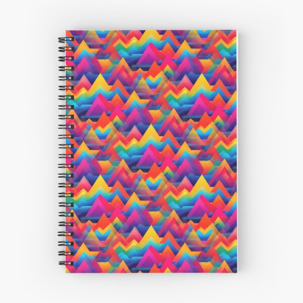 Item preview, Colorful Rainbow Mountain Abstract Psychedelic Zigzag Landscape designed and sold by Zeph1.