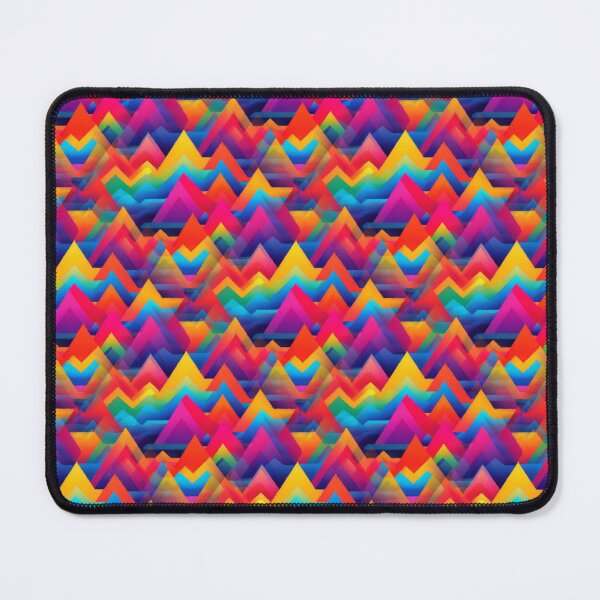 Item preview, Colorful Rainbow Mountain Abstract Psychedelic Zigzag Landscape designed and sold by Zeph1.