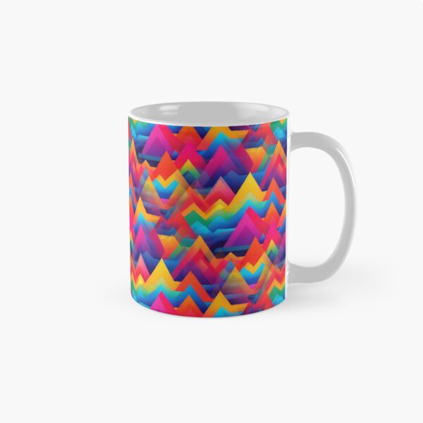 Item preview, Colorful Rainbow Mountain Abstract Psychedelic Zigzag Landscape designed and sold by Zeph1.