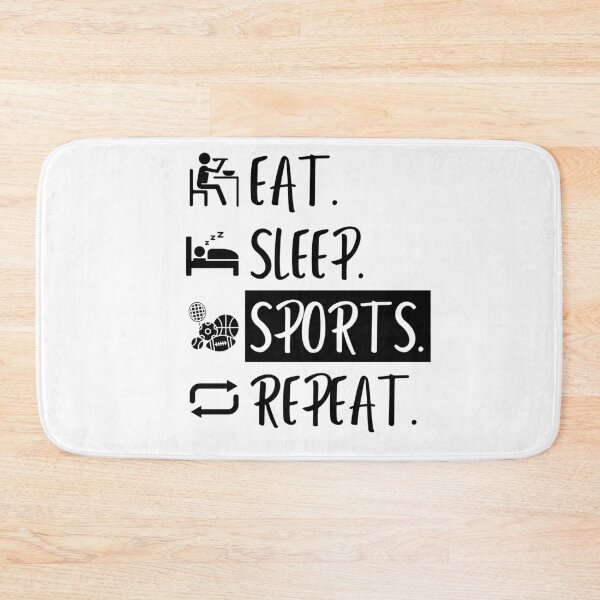 Item preview, Eat Sleep Sports Repeat designed and sold by Williams Designz.